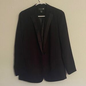 Oversized black blazer